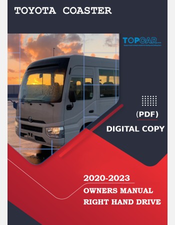 toyota coaster 2020 2021 2022 2023 owners manual in english